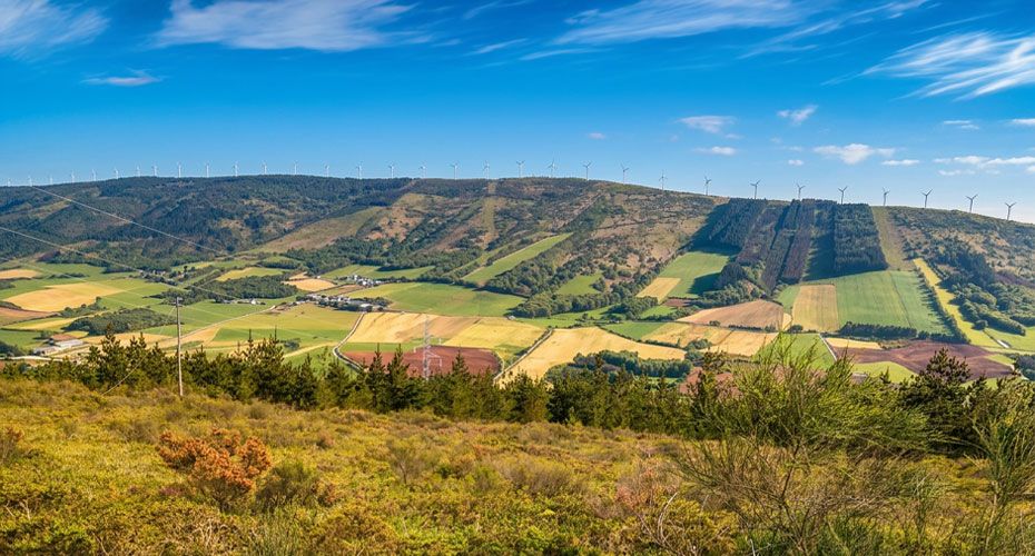 Serra do Miradoiro y monte Pradairo en Castroverde, Lugo, principal enclave panorámico del municipio